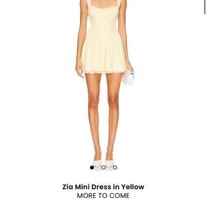 More To Come Women's Yellow Mini Dress (from revolve size small)